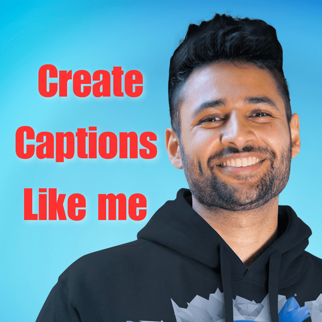 Create captions like Mrwhosetheboss