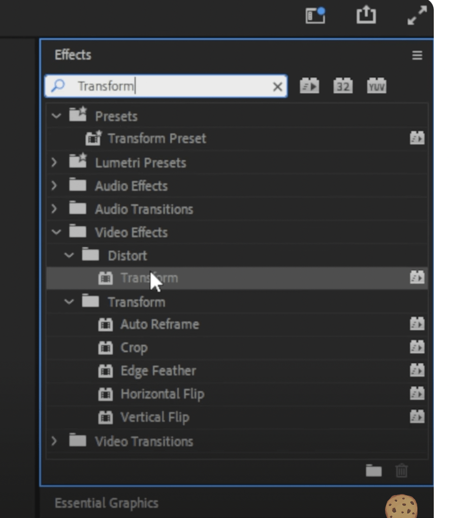 Applying transform Effect