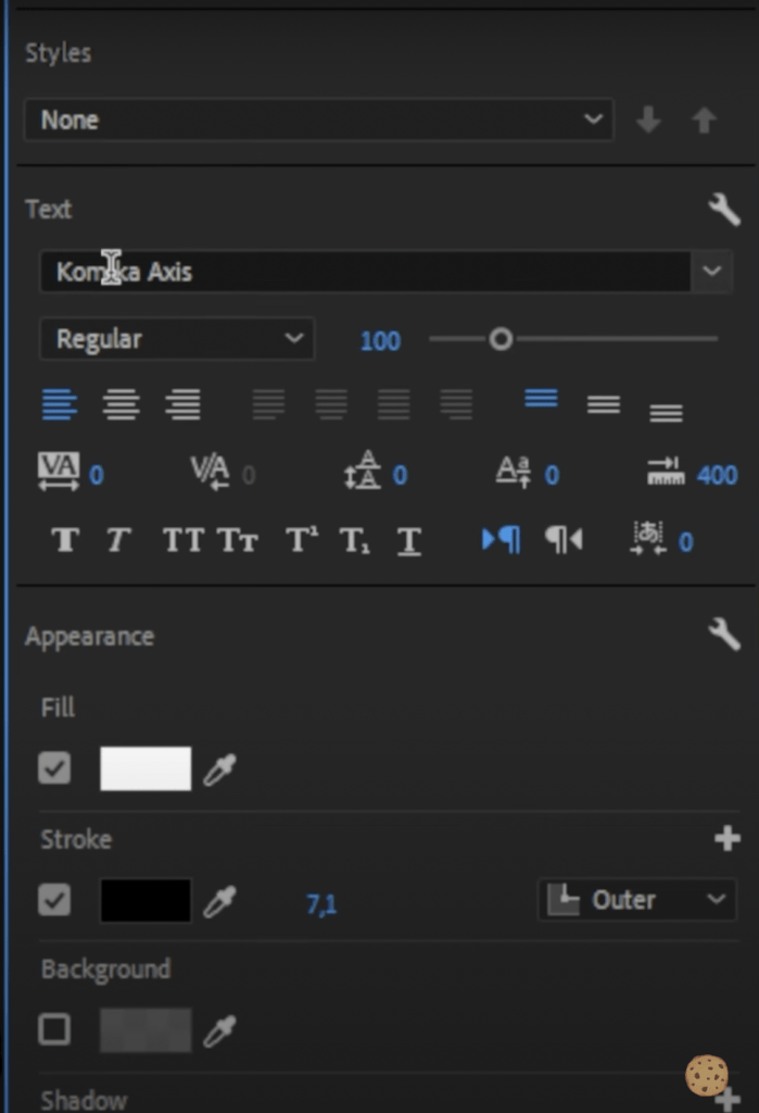 Essential Graphics: Change font family to Komika axis